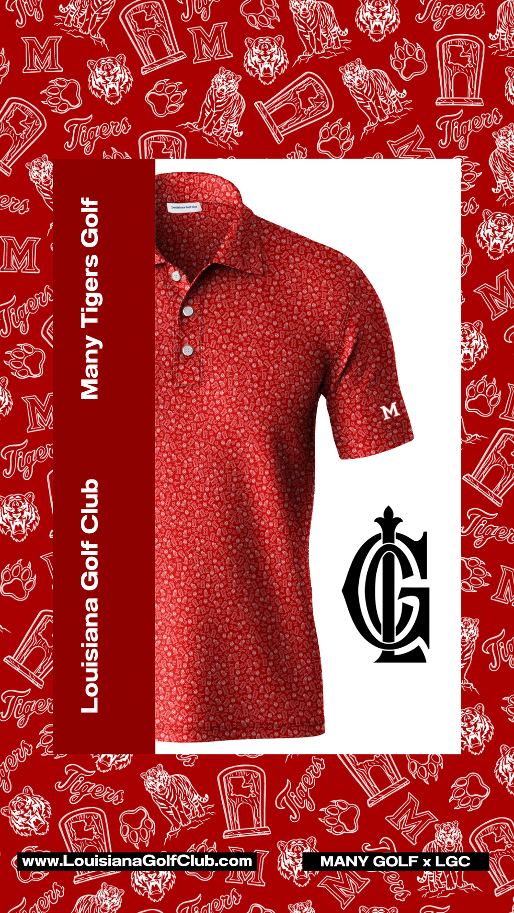 Many Tiger Golf Uniform Fundraiser (Pre-Order) Delivery after June 1st